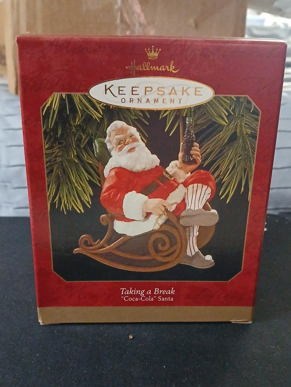 Hallmark Keepsake Ornament - 1997 'Taking a Break' Coca-Cola Santa NIB